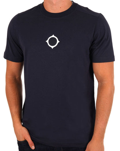 Ma.strum Compass Print T-shirt Ink Navy