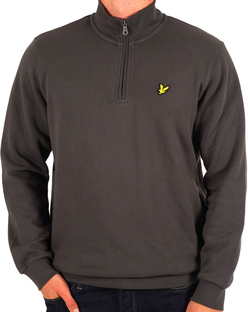 Lyle & Scott Quarter Zip Sweat Gunmetal