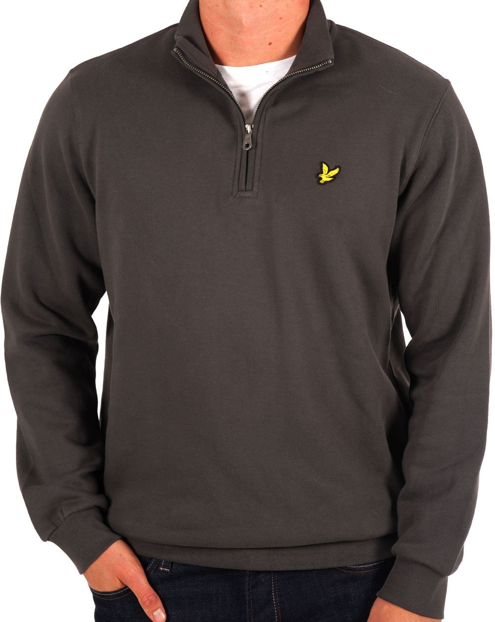 Lyle & Scott Quarter Zip Sweat Gunmetal