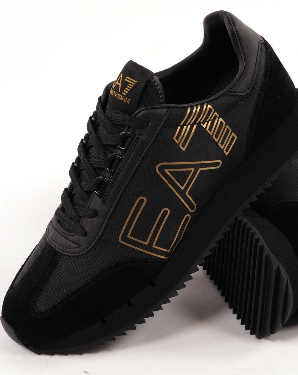 EA7 B&W Vintage Trainer Black/Gold