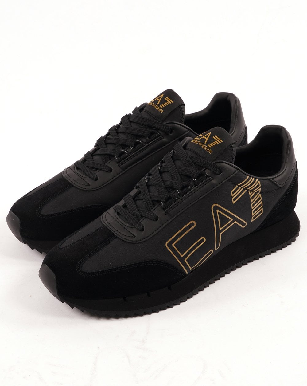 EA7 B&W Vintage Trainer Black/Gold