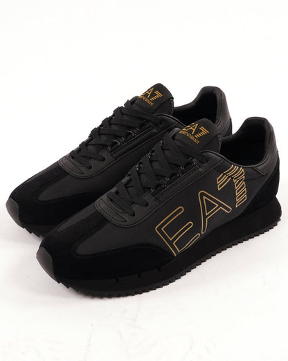 EA7 B&W Vintage Trainer Black/Gold