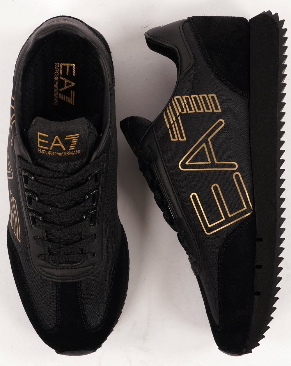 EA7 B&W Vintage Trainer Black/Gold