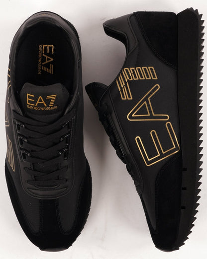 EA7 B&W Vintage Trainer Black/Gold
