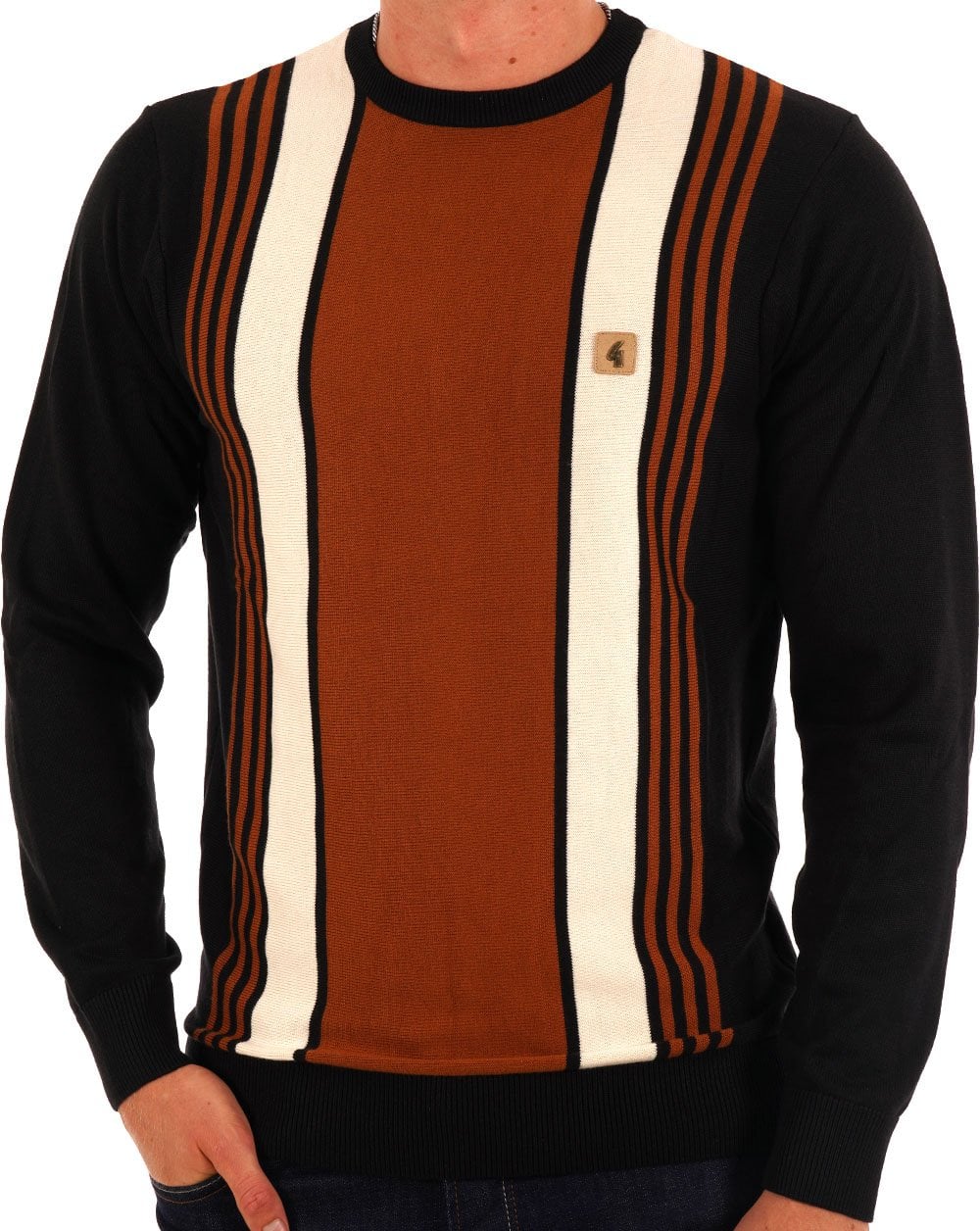 Gabicci Vintage Cruger Knitted Jumper Black