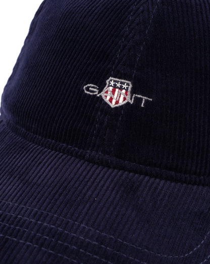 Gant Shield Corduroy Cap Navy