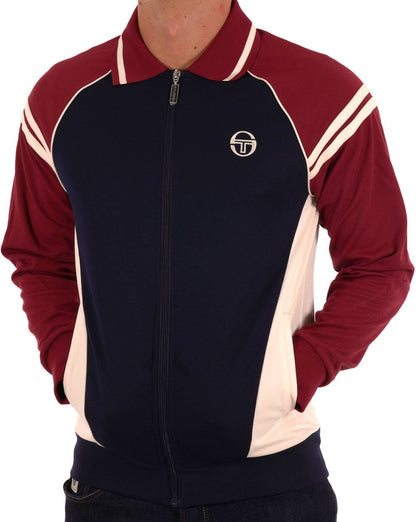 Sergio Tacchini Ascot Track Top Navy Claret