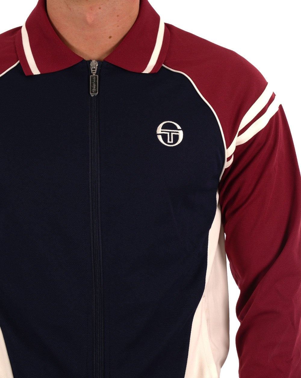 Sergio Tacchini Ascot Track Top Navy Claret