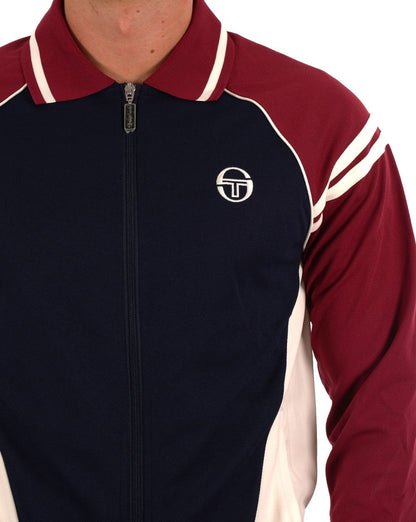 Sergio Tacchini Ascot Track Top Navy Claret