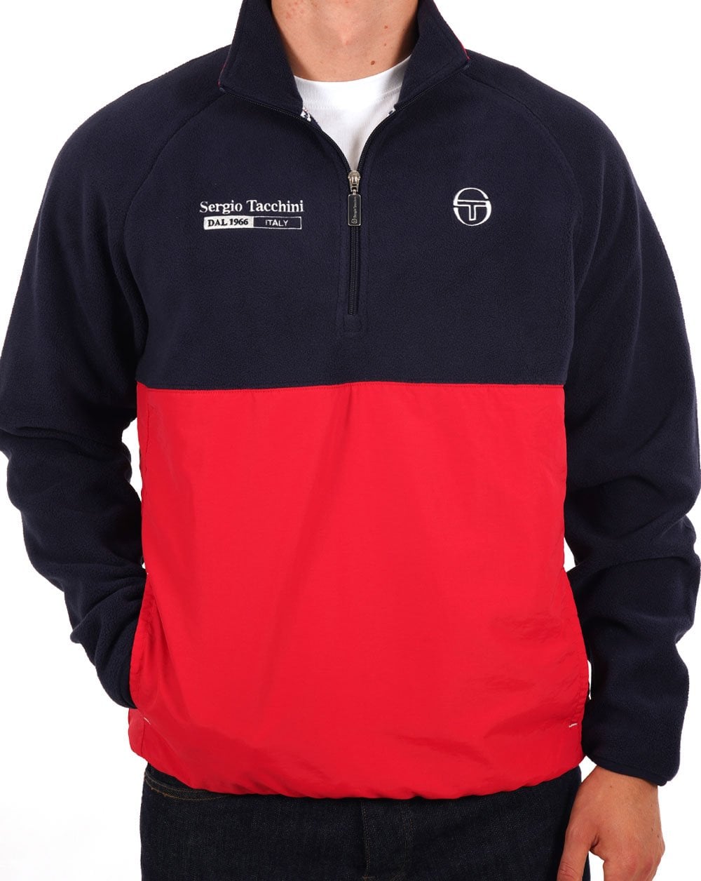 Sergio Tacchini Nello Polar Fleece Navy Blue/Dark Red
