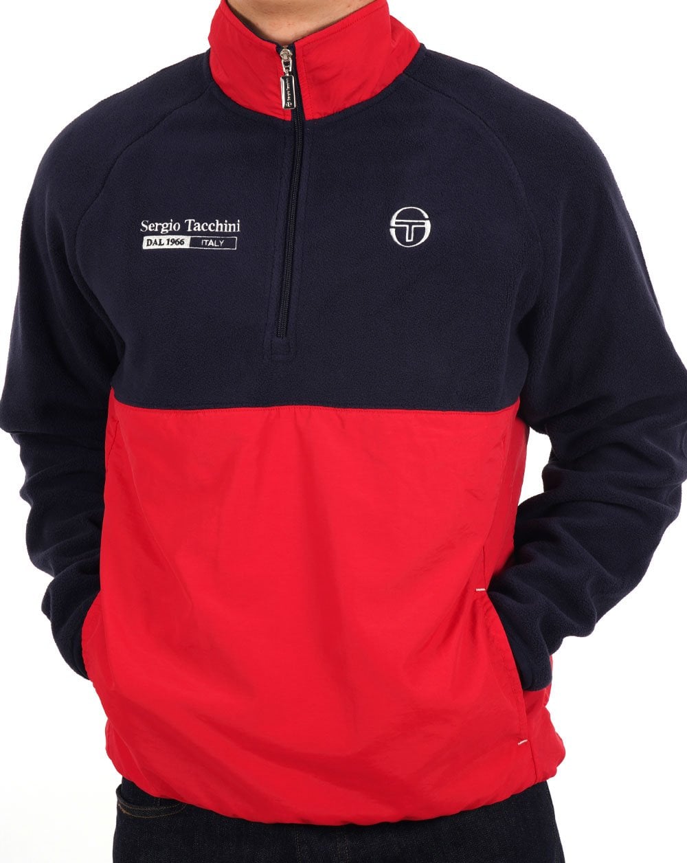 Sergio Tacchini Nello Polar Fleece Navy Blue/Dark Red