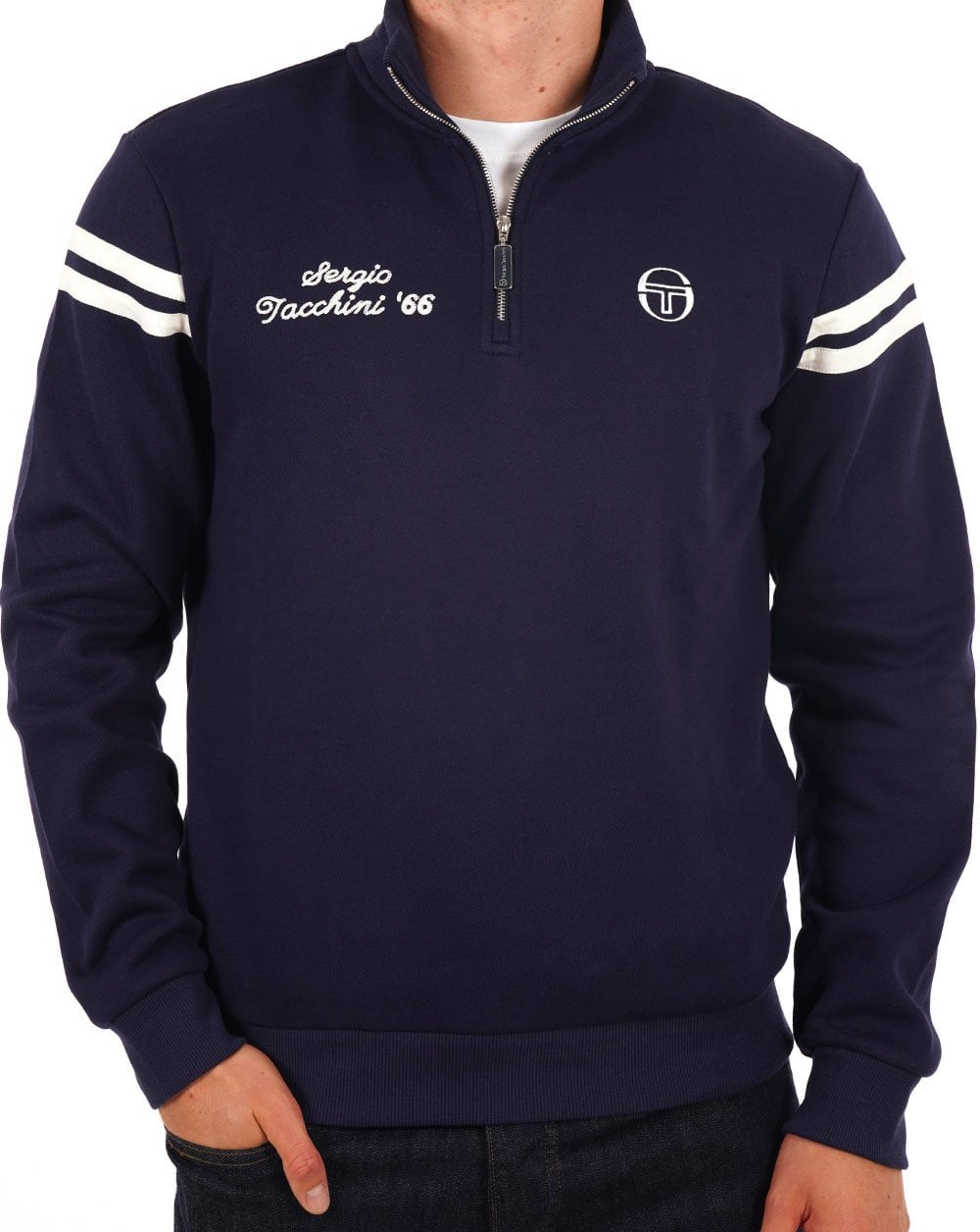 Sergio Tacchini Maurizio 1/4 Zip Sweat Navy Blue