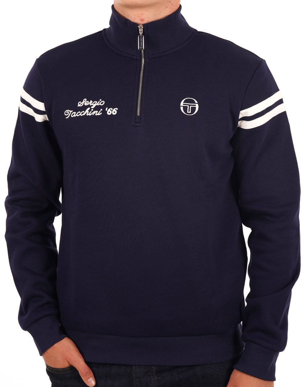 Sergio Tacchini Maurizio 1/4 Zip Sweat Navy Blue