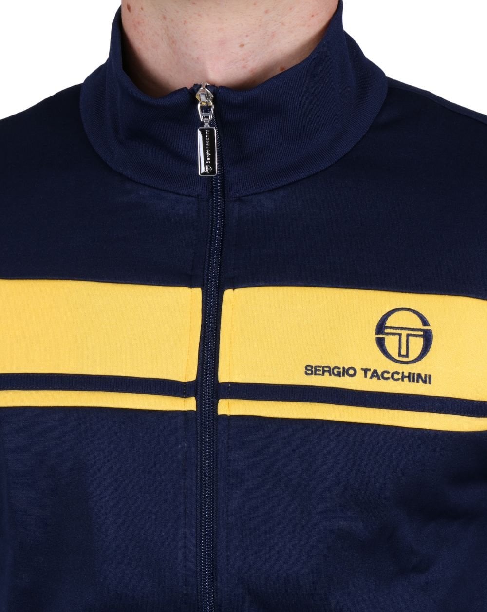 Sergio Tacchini Masters Track Top Navy Yellow