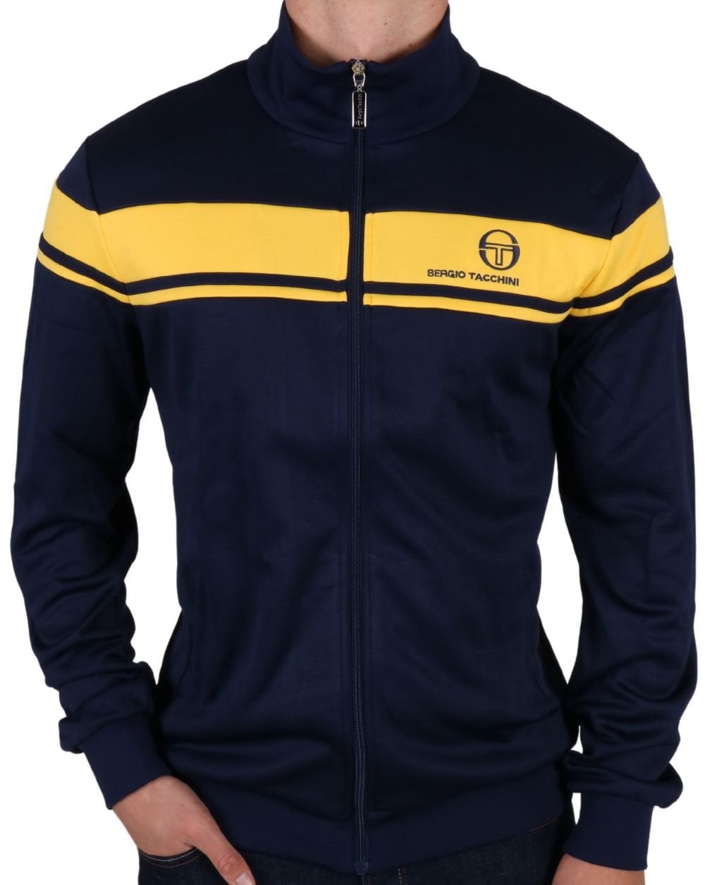 Sergio Tacchini Masters Track Top Navy Yellow