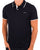 Gant Tipped Pique Polo Shirt Navy Blue