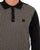 Gabicci Vintage Weaver LS Knit Polo Black