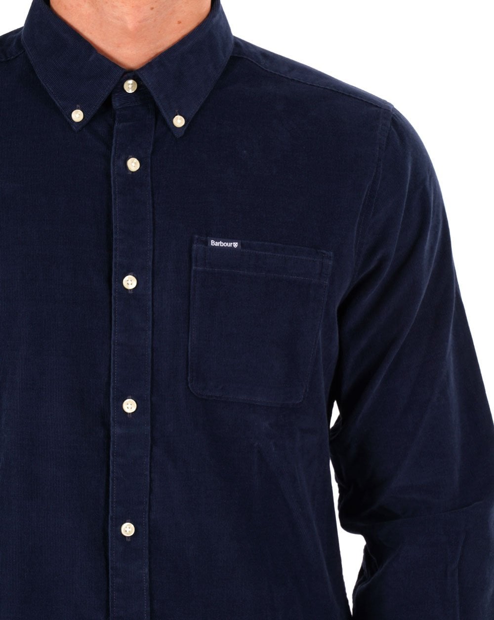Barbour Micro Cord Shirt Dark Blue