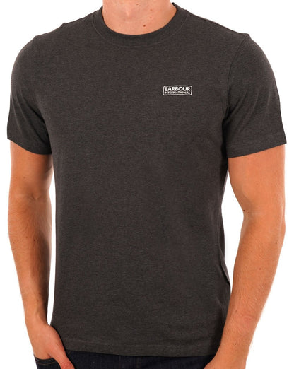 Barbour International Small Logo T-shirt Asphalt Marl