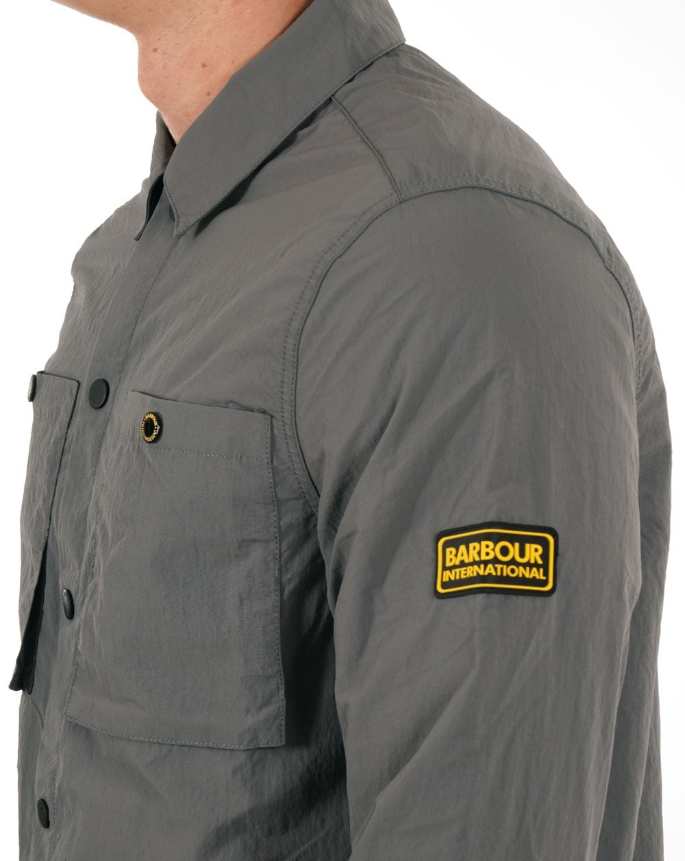 Barbour International Cadwell Overshirt Slate Grey