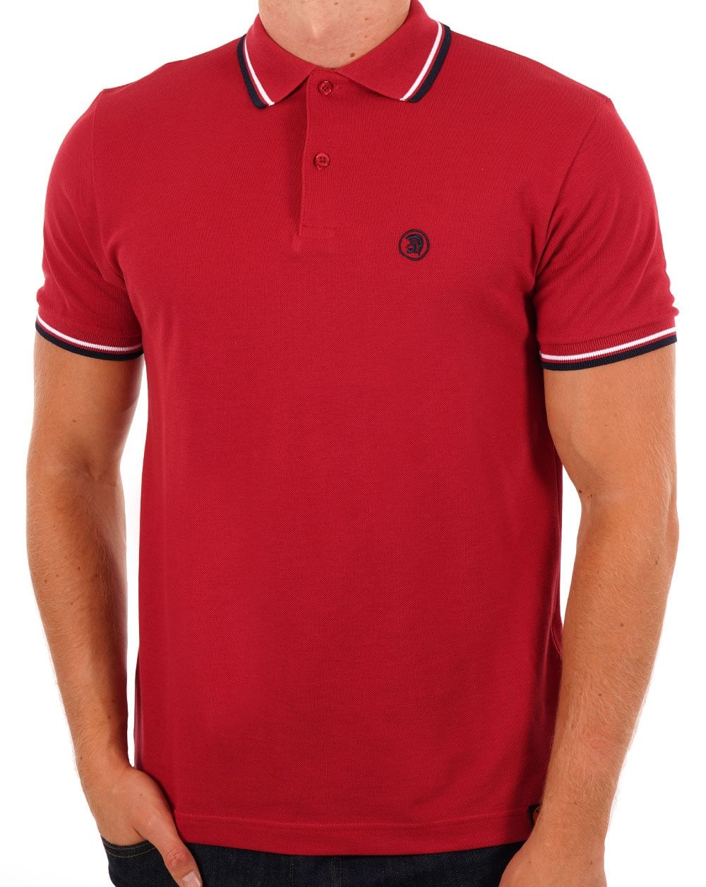 Trojan Twin Tipped Signature Polo Blood Red