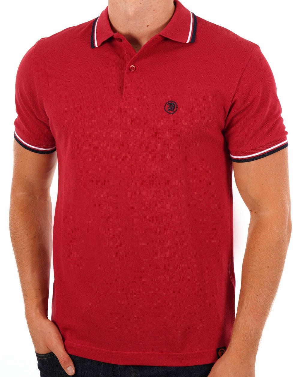Trojan Twin Tipped Signature Polo Blood Red