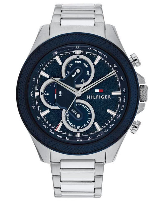 TOMMY WATCHES Tommy Hilfiger Watches Clark Watch Silver/Navy