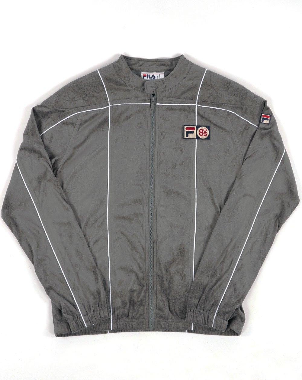 Fila Vintage Terrinda Mk3 Pro Badged Track Top Charcoal Grey/White