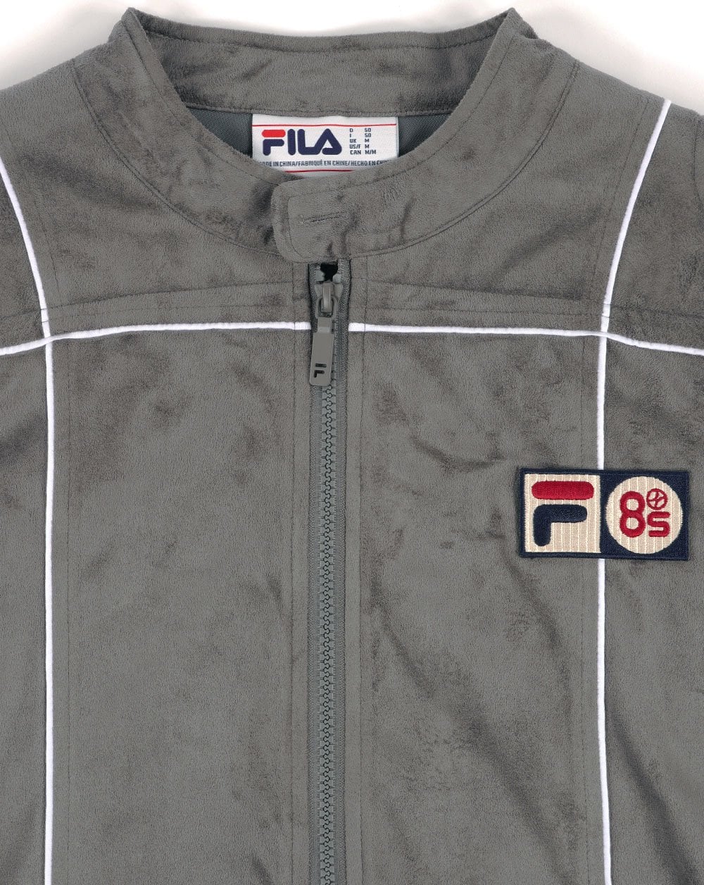 Fila Vintage Terrinda Mk3 Pro Badged Track Top Charcoal Grey/White