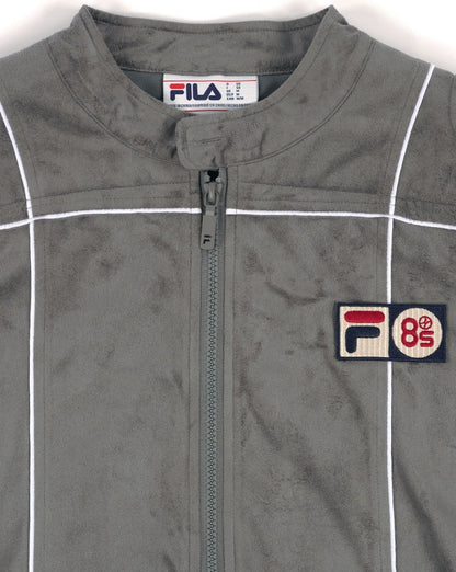 Fila Vintage Terrinda Mk3 Pro Badged Track Top Charcoal Grey/White