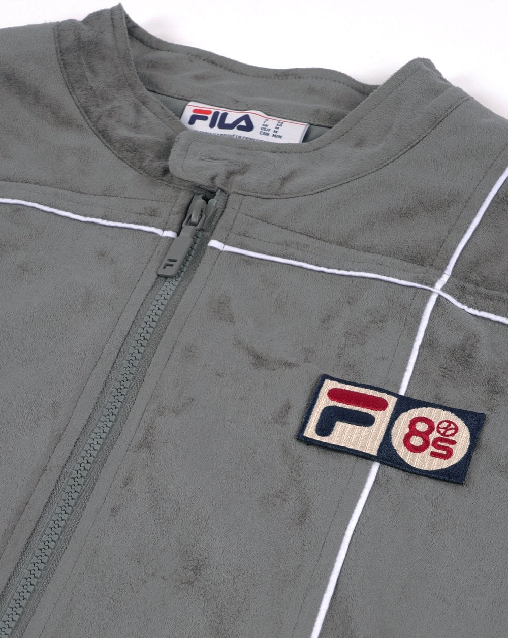 Fila Vintage Terrinda Mk3 Pro Badged Track Top Charcoal Grey/White