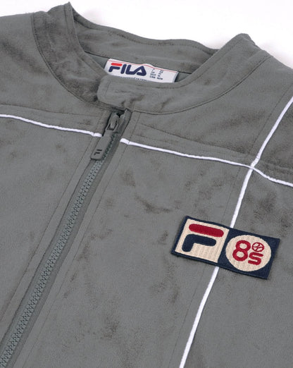 Fila Vintage Terrinda Mk3 Pro Badged Track Top Charcoal Grey/White