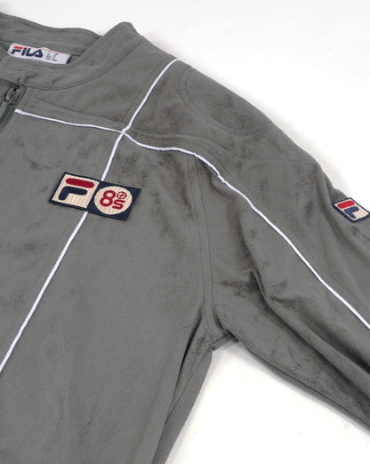 Fila Vintage Terrinda Mk3 Pro Badged Track Top Charcoal Grey/White