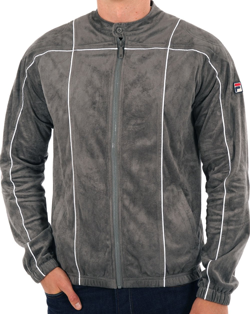 Fila Vintage Terrinda Track Top Charcoal Grey/White