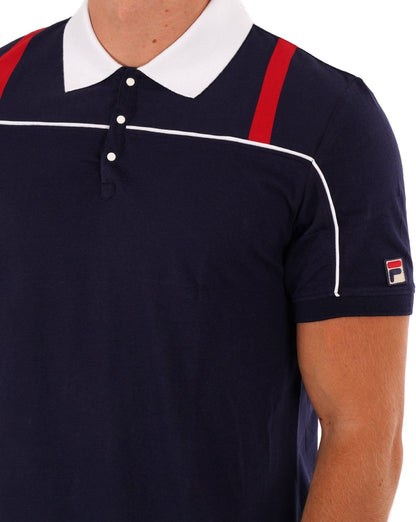Fila Vintage 80s Original Polo Shirt Navy