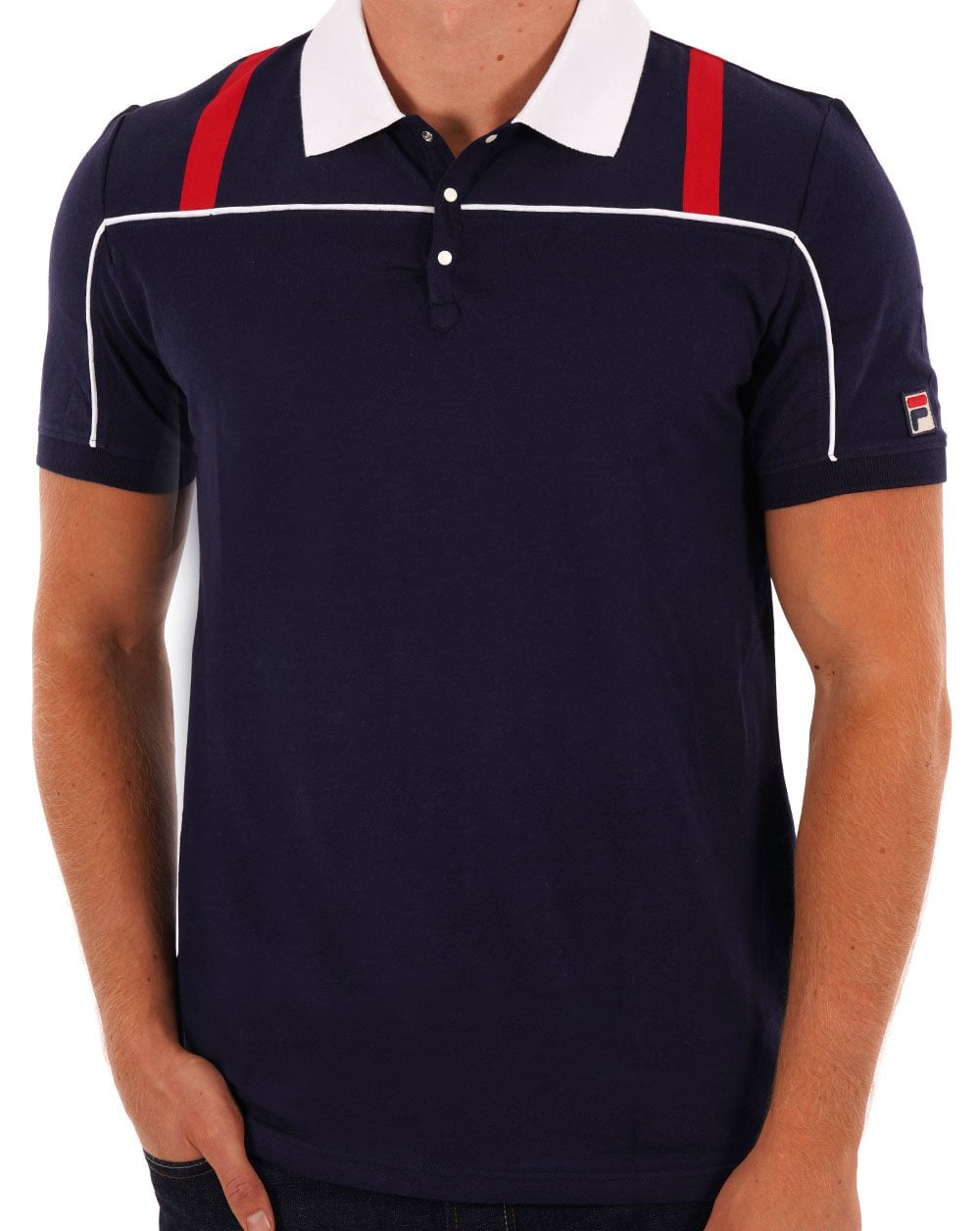 Fila Vintage 80s Original Polo Shirt Navy