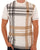 Trojan Check Panel T-shirt Ecru