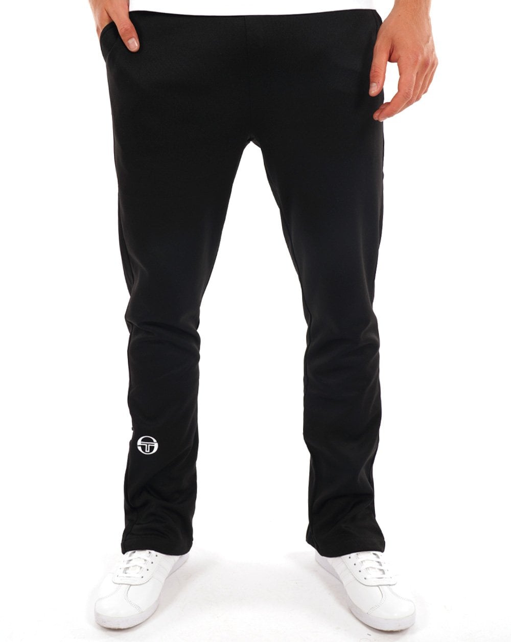 Sergio Tacchini Zip Bottom Track Pants Black