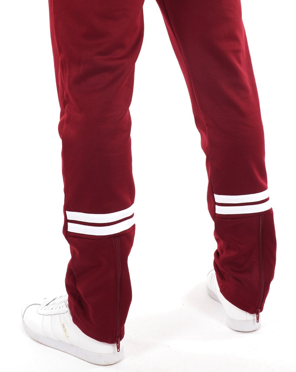 Sergio Tacchini Zip Bottom Track Pants Claret