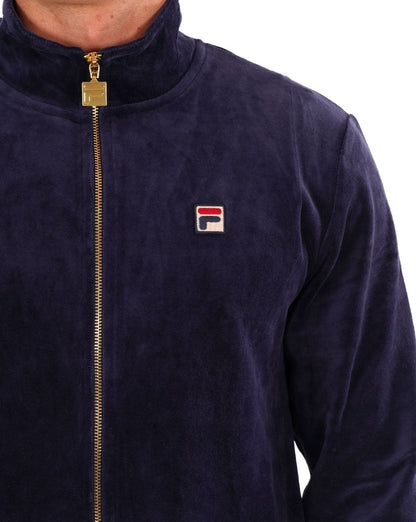 Fila Vintage Premium Velour Track Top Navy