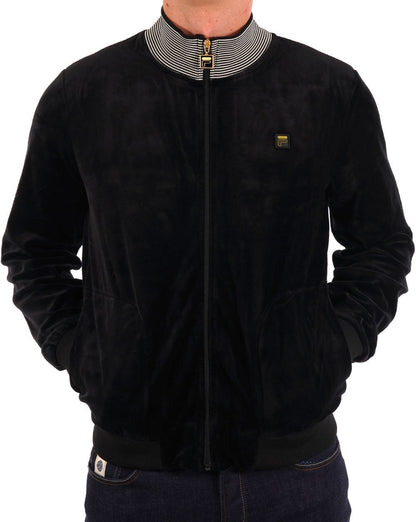 Fila Gold Cenzo Velour Track Top Black