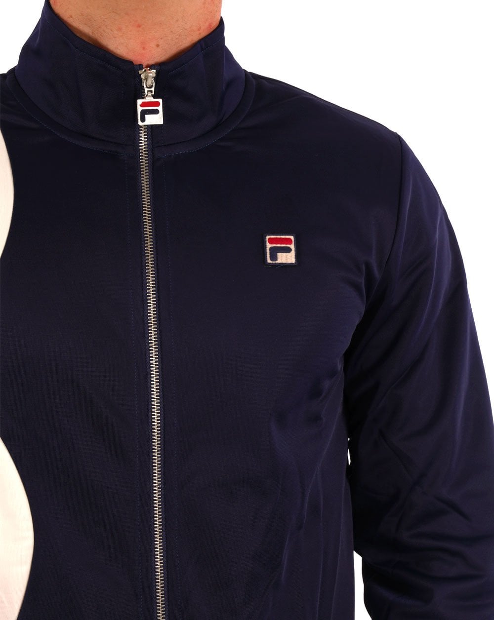 Fila Vintage Max Track Top Navy/Red/Gardenia
