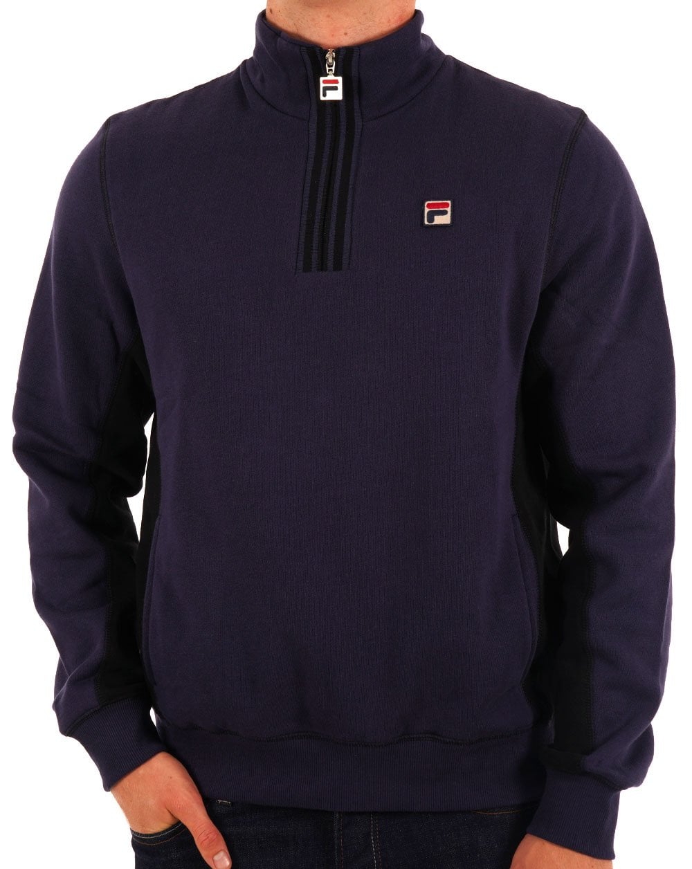 Fila Vintage 1/4 Zip Sweat Navy