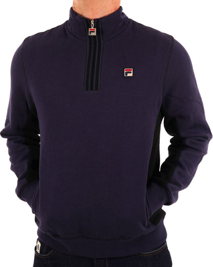 Fila Vintage 1/4 Zip Sweat Navy