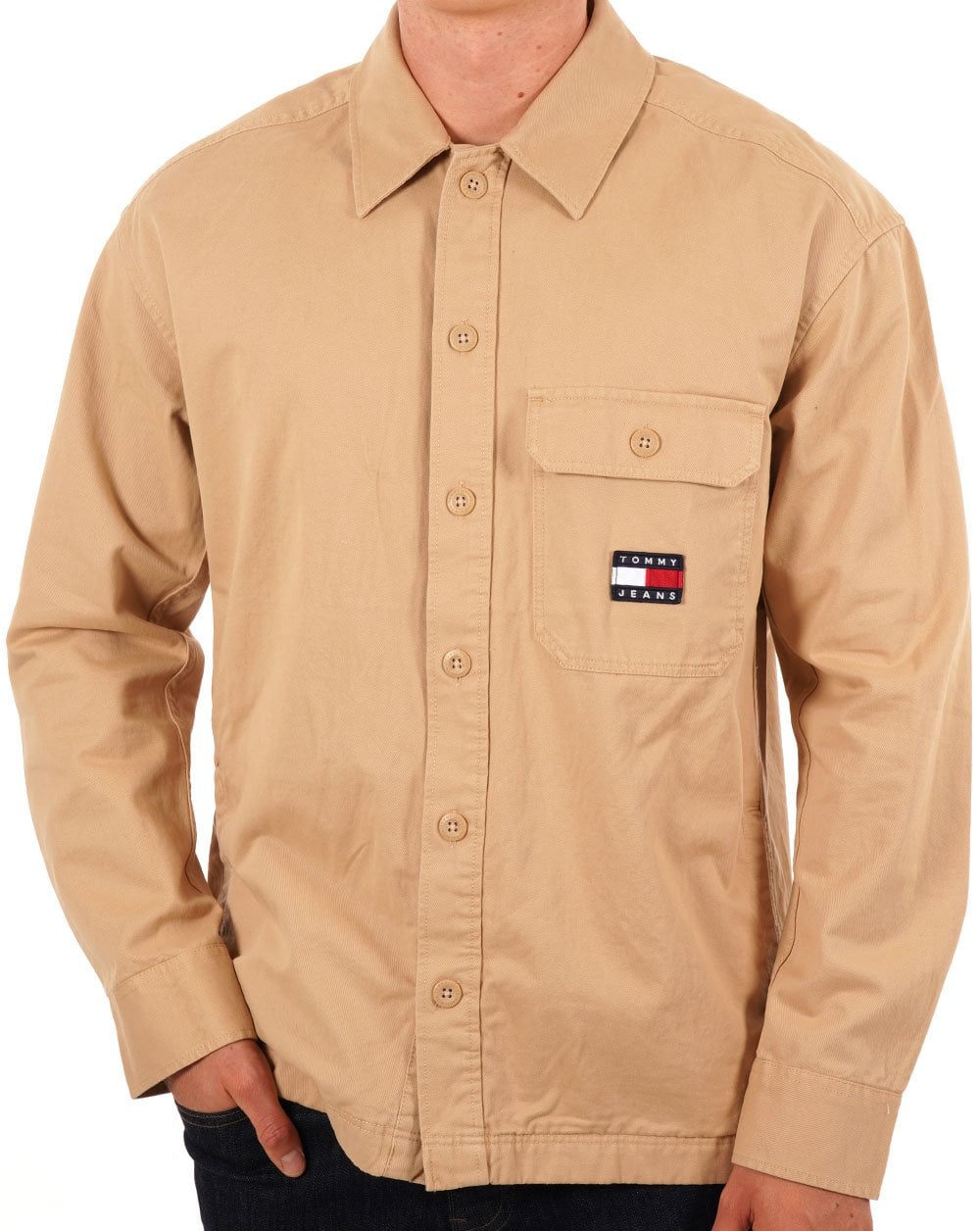 Tommy Jeans Essential Overshirt Tawny Sand