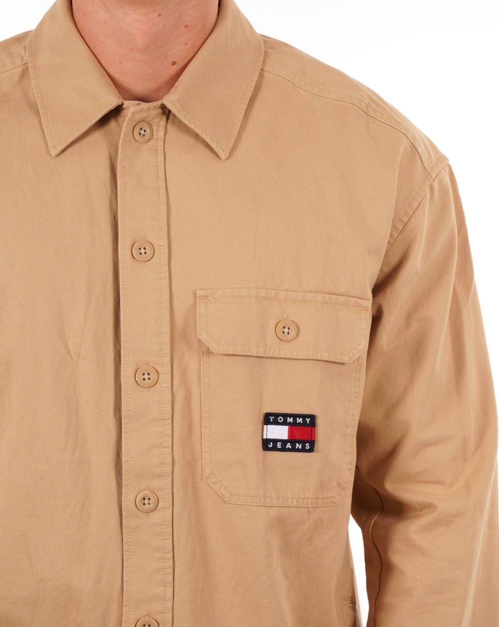Tommy Jeans Essential Overshirt Tawny Sand