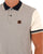 Trojan Diamond Panel Polo Ecru/Navy