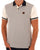 Trojan Diamond Panel Polo Ecru/Navy