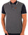 Trojan Geometric Panel Polo Shirt Navy