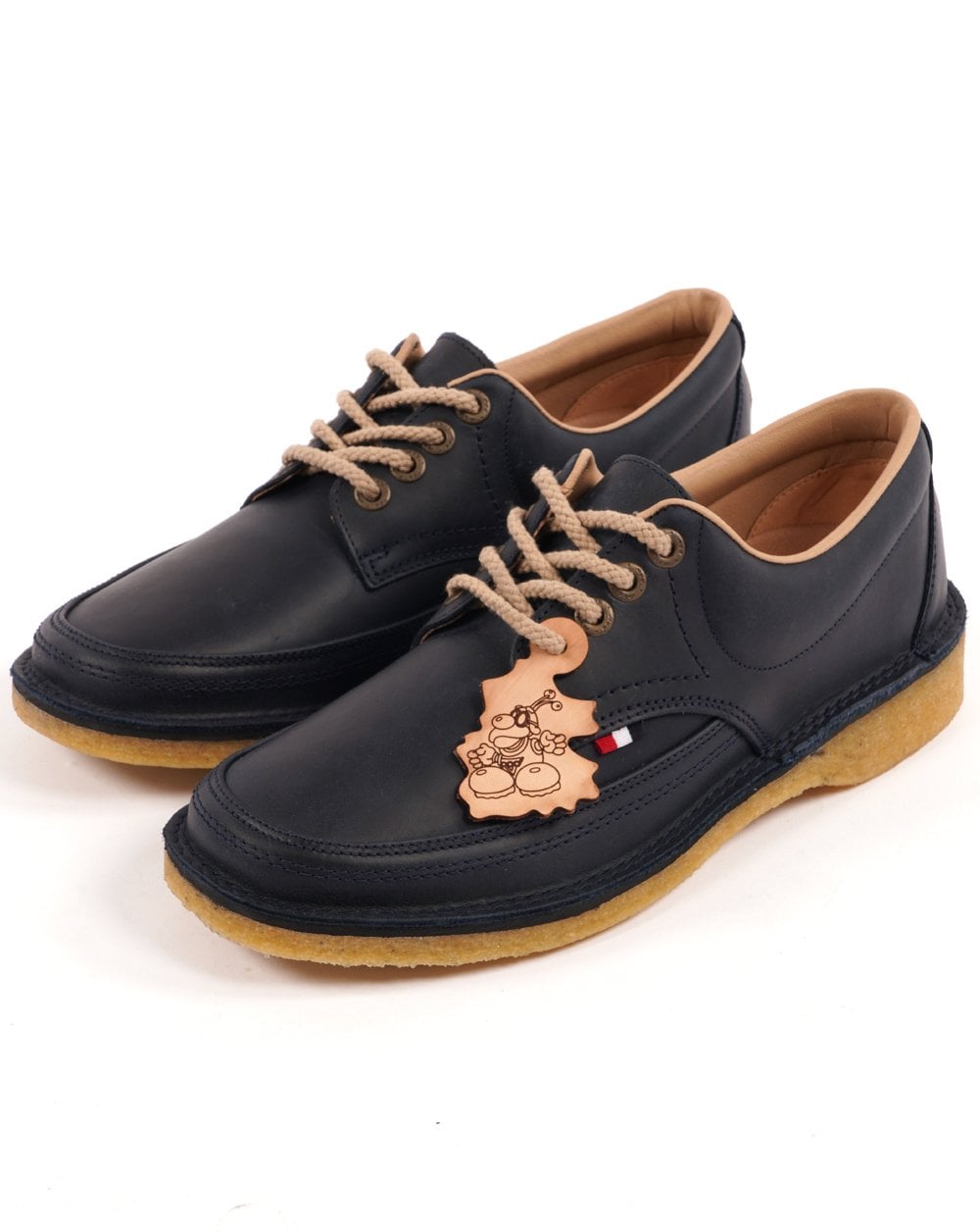 Pod Bolan Oiled Leather Shoe Navy